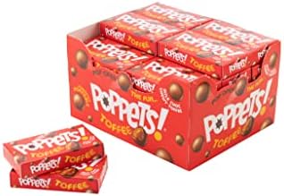 Poppets Chewy Toffee 39g (Pack of 36)