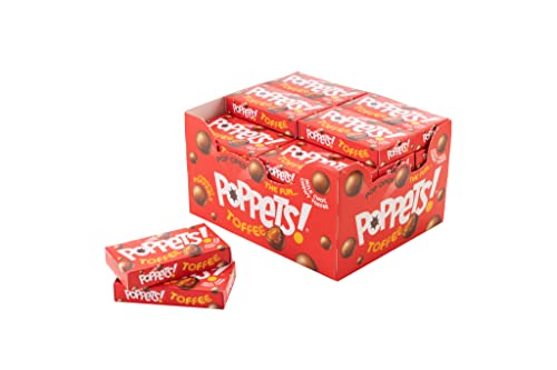 Poppets Chewy Toffee 39g (Pack of 36)