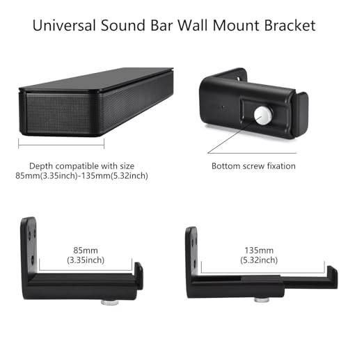 Soporte anticaída para barra de sonido que soluciona problemas de espacio en pared 5