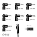 Powseed 34W 3V 4.5V 5V 6V 7.5V 9V 12V DC Car Charger with 10 Tips and USB Cigarette Lighter Adapter Power Supply Cord for Portable DVD Player Dash cam Breast Pump Speaker Micro USB Car Adapter