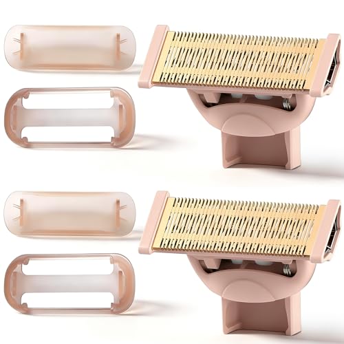 joy lavender razor for women, shave kit with 1 handle + 3 razor blade refills, includes shower holder