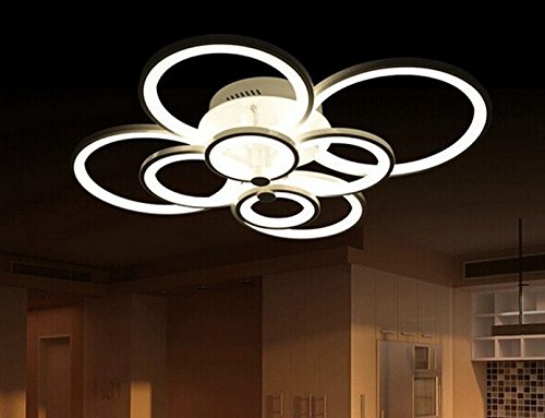 Lusters à suspendre LED chambre à coucher et salon design anneau de plafond moderne