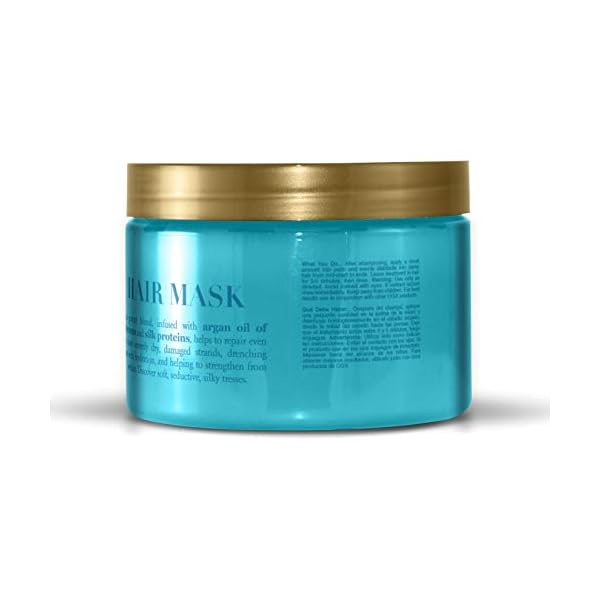 OGX Extra Strength Hydrate Repair + Argan Oil of Morocco Hair Mask Deep Moisturizing Conditioning Treatment, Citrus, 6 Ounce