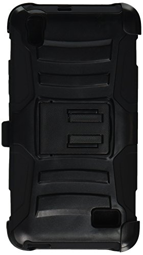 Huawei Pronto LTE case, Huawei SnapTo case, Nagebee - Huawei Pronto LTE, Huawei SnapTo H891L G620 Heavy Duty Hybrid Armor Dual Layer Rhino Kickstand Belt Clip Holster Combo Rugged Case for Huawei Pronto LTE, Huawei SnapTo H891L G620 (Holster Combo Black)