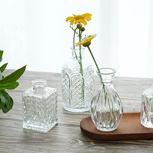 Bud Vases Set Of 28,Glass Vases For Centerpieces,Mini Vases For Baby Shower Decoration,Small Vase For Wedding Decor,Glass Bud Vase In Bulk For Single Flowers,Clear Vases For Living Room Table Decor #TOP3