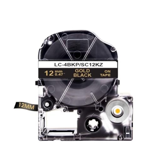 1PCS 12mmlabele[vSS12KW SS9KW SS6KW SS18KW SS24KWxv^[fLW-300 LW-400 LW-600P LW-700 4WBN9ƌ݊(Gold on Black)