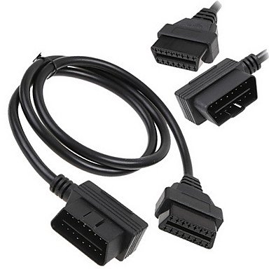 YU&YU OBD2/OBDII 16Pin Male-to-Female Extension Cable Diagnostic Extender (100cm)