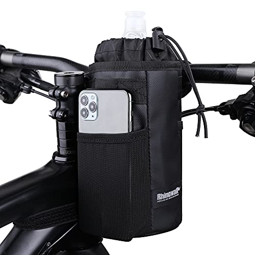 Cycling Water Bottle Holder Bicycle Snack Bag Bike Cup Holder fit for Holding Large Cups, Coffee Mug, Phone, Sunglasses