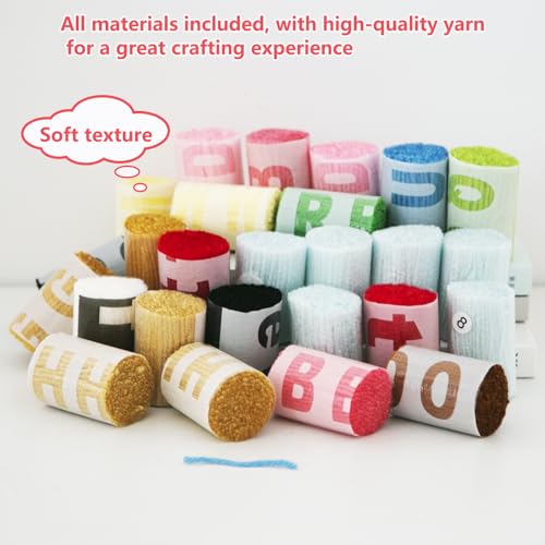 YP DIY Throw Pillow Apple Pianist Latch Hook Kit - 18x18 Inch Handmade Craft Set for Beginners, Perfect Pillowcase for Home Decor or Gifts by YP - Image 3