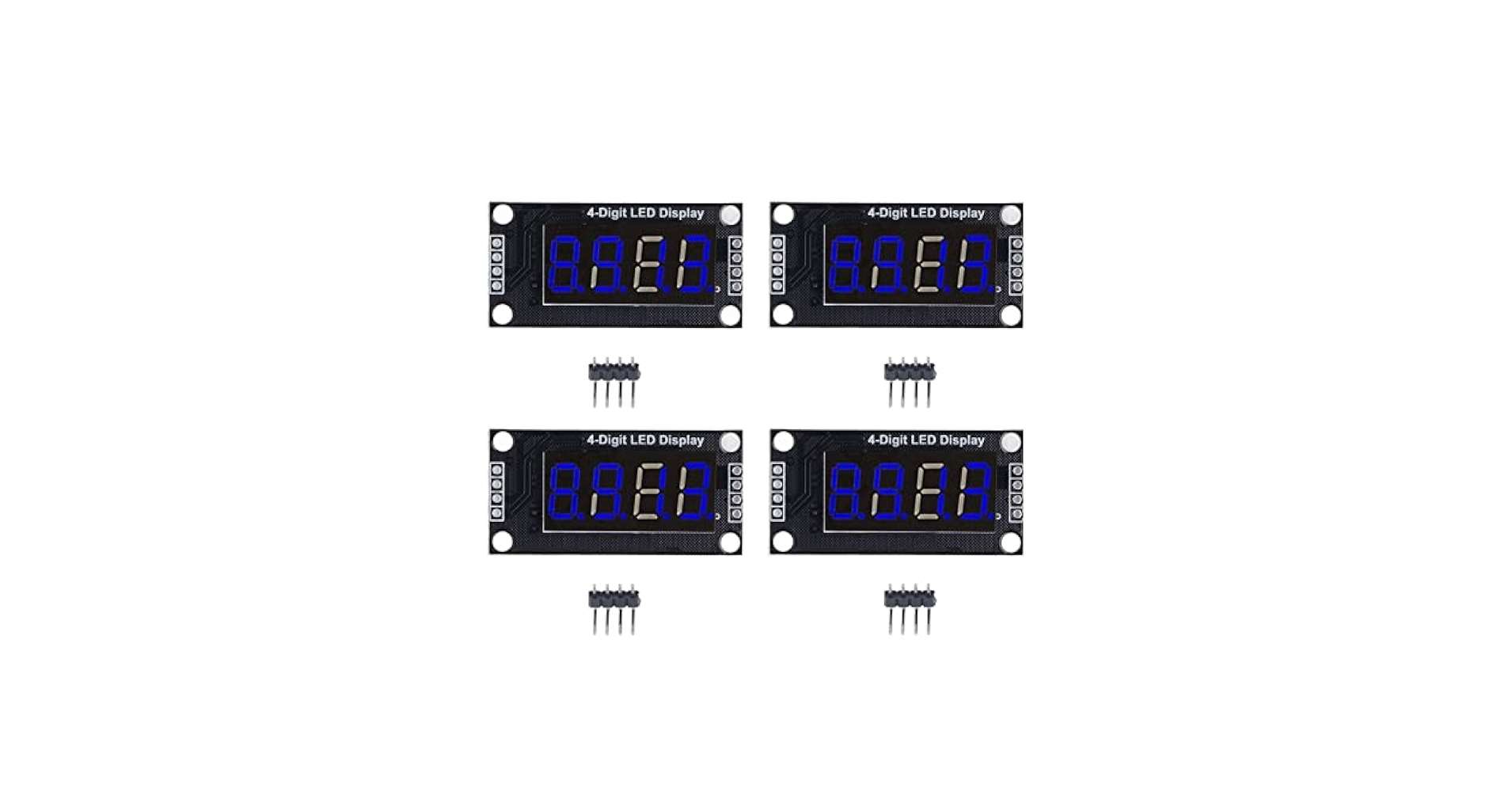 Display LED 4 Cifre TM1637 - 0,36 Pollici, 7 Segmenti, Colore Rosso, Per Progetti Elettronici