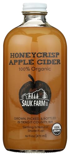 Sauk Farm Organic Honeycrisp Apple Cider, 16 Fz