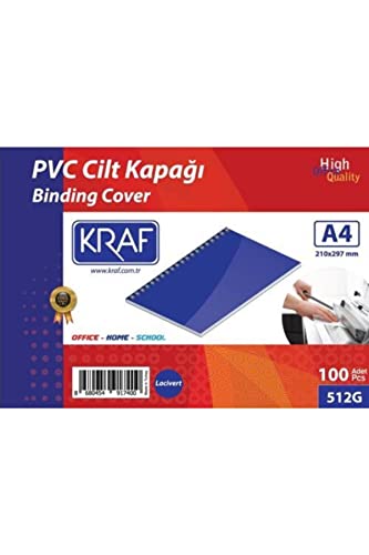 A4 Cilt Kapağı 160 Mic. 100'lü Lacivert 512g