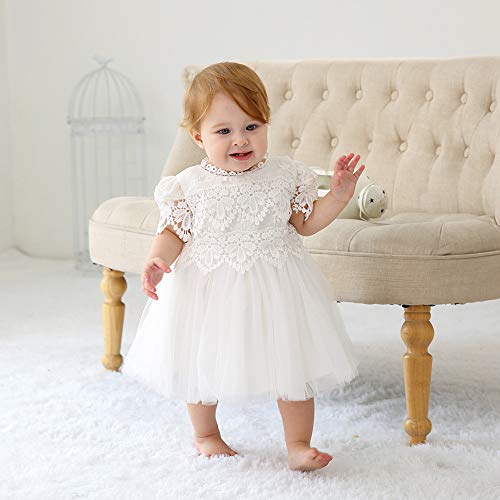 Meiqiduo Baby Girl Dress Christening Baptism Gowns Flower Girl Formal Dresses2