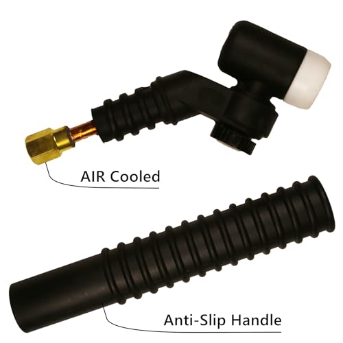 NR-17 Cabeça de tocha de soldagem Tig, cabeça de tocha de solda giratória preta para soldagem de arg