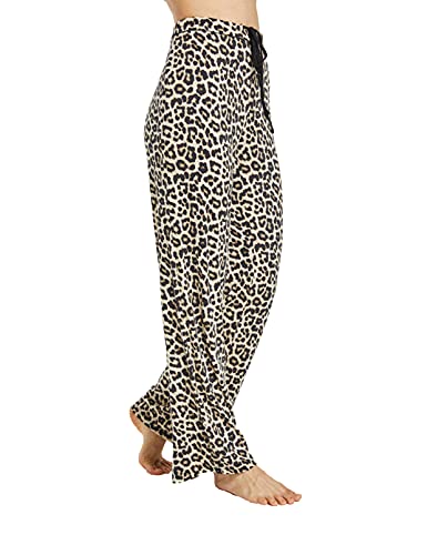 Yincozi Women's Comfy Pajama Pants Casual Lounge Pants Lightweight Sleep Pants, Leopard Print, X-Large #TOP2