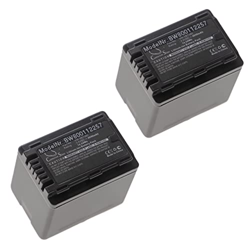 Batterie pour Panasonic HC-V520 HC-V210 vhbw 2X Li-ION 3.6V 4040mAh bloc alimentation vidéo