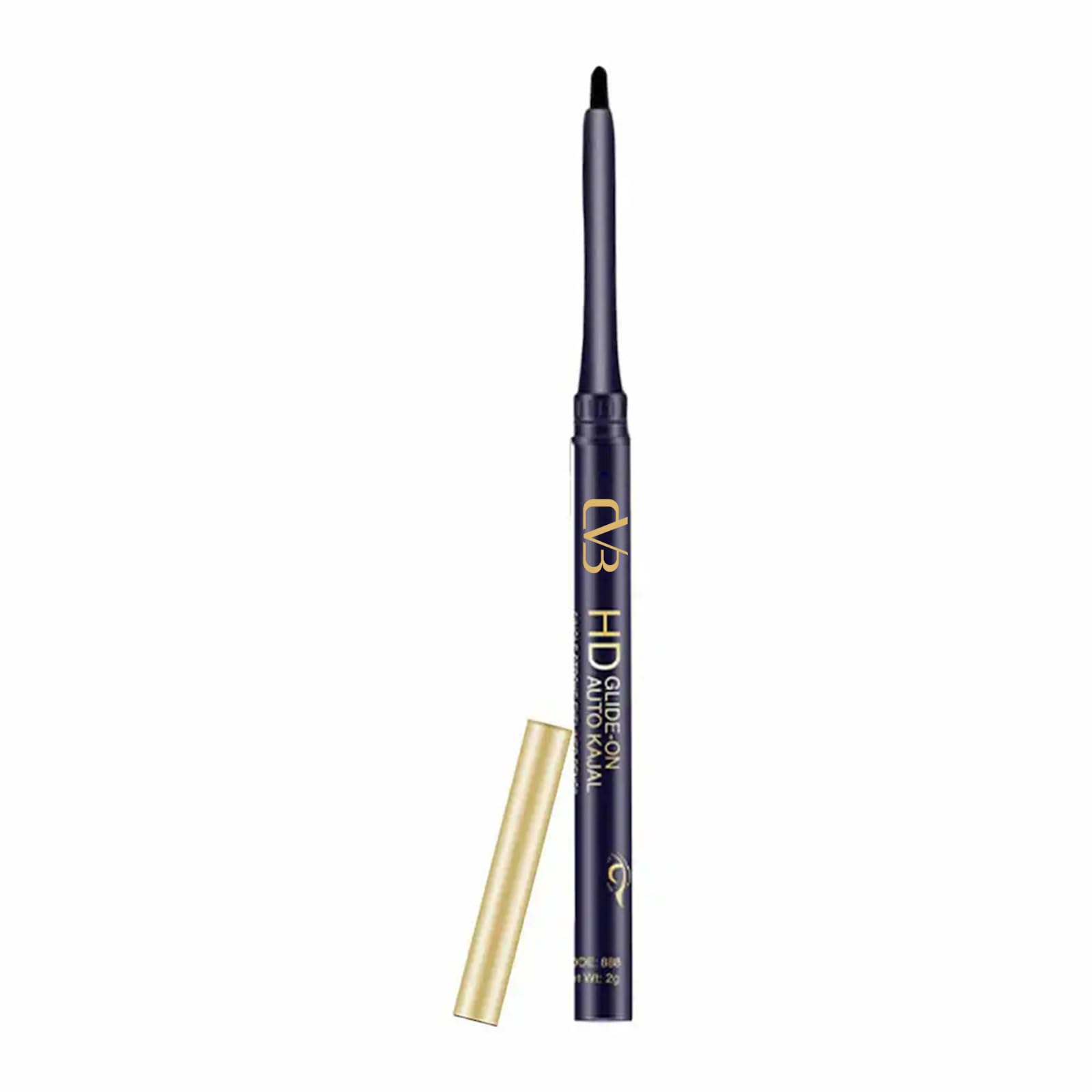 C62 HD Glide On Auto Kajal | Smudge-Proof, Waterproof Long-Lasting Eye Pencil | Intense Black Retractable Kajal Eyeliner Tray Pack