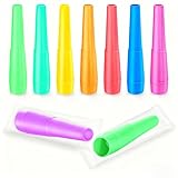 100PCS Hookah Tips Disposable Hygienic Shisha Mouth Tips BPA-Free Plastic Hookah Accessories Individual Wrapped Mixed Colors Colorful Food Grade Mouthpiece Universal Fit Most Hookah Hose Set