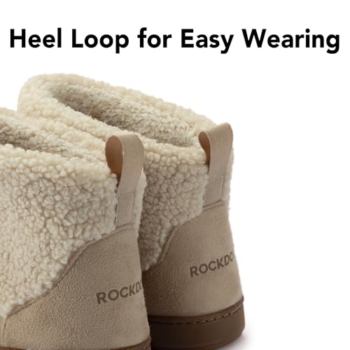 RockDove Women's Cloudwrap Sherpa Fleece Bootie, Size 11 US Women, Beige4