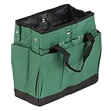 Mehrzweck: Die Gartengerätetasche kann als Korb zum Pflücken, Aufbewahren und als Picknicktasche verwendet werden, was sie zu einem professionellen Organisator von Gartengeräten macht