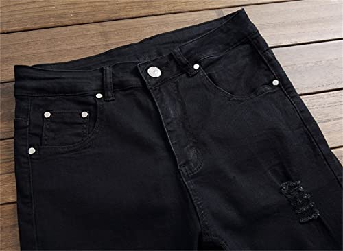 Pantalones ajustados para hombre estilo clásico en mezclilla miniatura 4
