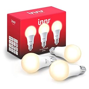 Innr E27 Smart LED-lamp, warm wit licht, werkt met Philips Hue*, Google Home & Alexa (bridge vereist) dimbaar, 2700K, 3…