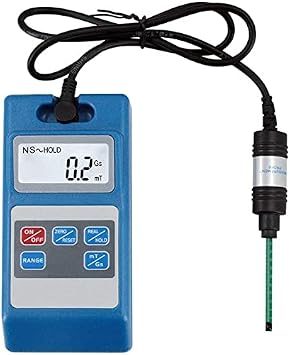 Backlight Intelligent Gauss Meter Tesla Magnetometer Wide Range Tesla Meter Peak Holding/Switch Between DC 0200mT  2000 mT 0.01mT