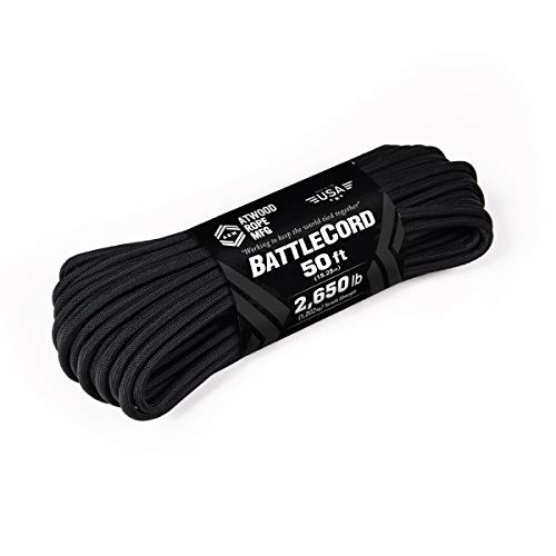 BattleCord Atwood MFG 5,6 mm le cordage haut de gamme noir 2,4 kg