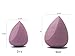 Makeup Sponge Blender Pro Puff Set (2 Pcs), Teardrop and Wedge Shaped, Hypoallergenic, Latex-free, Flawless Beauty, Streak-free Foundation