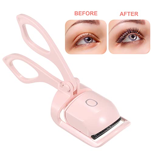 mewmewcat Curvador de cílios elétrico recarregável USB Curvador de cílios aquecido com 2 modos de te