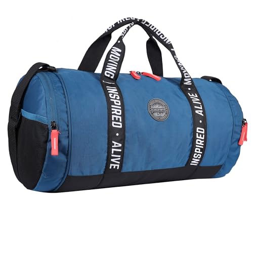 Gear-Polyester-Inspired-Alive-Moving-33L-Large-Water-Resistant-Travel-Duffle-BagGym-BagSports-Duffle-For-MensWomens-Blue-26-Cm