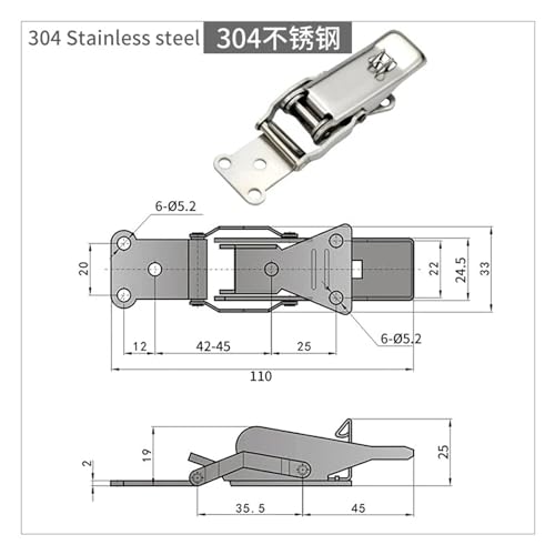 Loquet à pression pour bagages et aménagement de fourgon van - 3