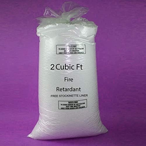 2 Cubic Foot Bean Bag Booster Refill Polystyrene Beads Filling Top Up Bag Beans Balls