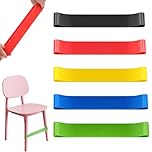 TRKETK 5 Pieces Stretchy Chair Band for Kids, Colorful Chair Fidget Bands Flexible Seating Straps for Kids Bouncy Stress Bands Sensory Chair Bands Fit Kids with Sensory ADHD Autism