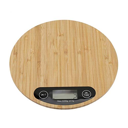 V1 5Kg/1G, Heights Precision Kitchen Food Scale, Wooden Bamboo Hd Lcd Display Electronic Scale #TOP24