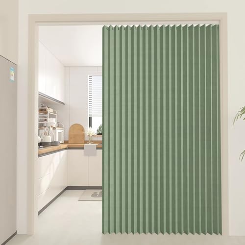 カーテン 遮光カーテン 間仕切り 断熱 保温 防寒 防音 防水 無地 省エネ 節電対策 目隠し 取付簡単 おしゃれ 洗える 洗濯機対応 寝室 リビング用 玄関 キッチン (グリーン 幅130×丈240)