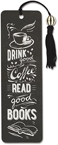 Coffee & Books Beaded Bookmark,1Pc