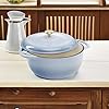 Best Choice Products 6 Quart Enamel Cast-Iron Round Dutch Oven, Family Style Heavy-Duty Pre-Seasoned Cookware for Home, Kitchen, Dining Room, Oven Safe w/Lid, Dual Handles - Cornflower Blue #4