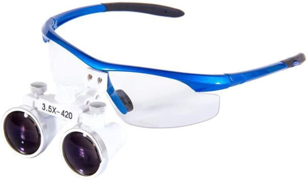 Loupes, 3.5X 420Mm Surgery Magnifying Glass, Binocular Loupe,Handsfree Headband Magnifier, with Handy Carry Case, for Hobby, Electricians, Jewelers, Sewing, Craft, Beauty Vision