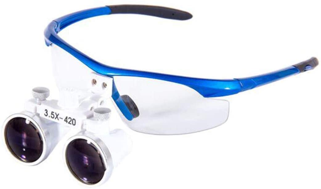 asdchZen Magnifying Glass Magnifying Glasses Magnifier,3.5X 420Mm Dental Surgery Magnifying Glass,Binocular Loupe,Handsfree Headband Magnifier,With Handy Carry Case,For Hobby,Electrici