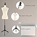HOMBOUR Female Mannequin Body, Sewing Mannequin Torso Dress Form, Adjustable Mannequin with Stand for Display Dressmaker (Beige)