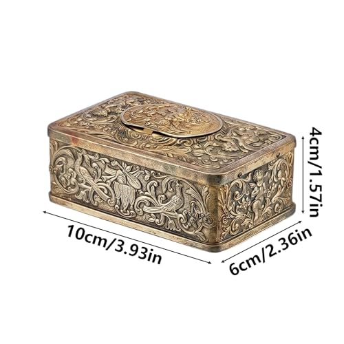 Cajas de música decorativas tridimensionales doradas y plateadas 3