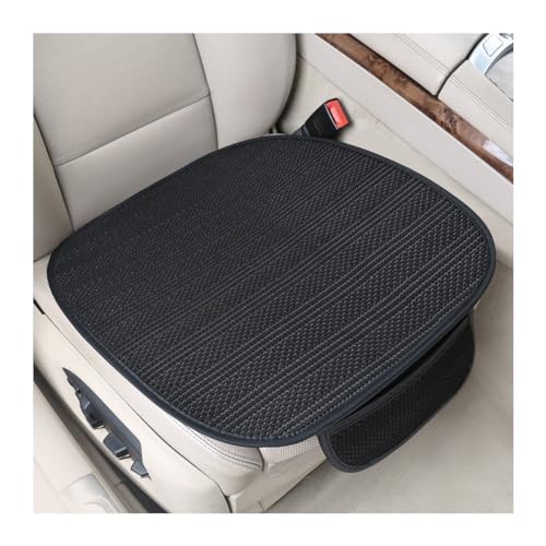Adunsiaoto 2 Pezzi Accessori Interni Cuscino Universale per Sedili Berlina, Coprisedile Sedile Anteriore Dell'auto con Fondo Antiscivolo, Cuscino Sedile Auto in Tessuto a Rete Ice Mesh(Nero)