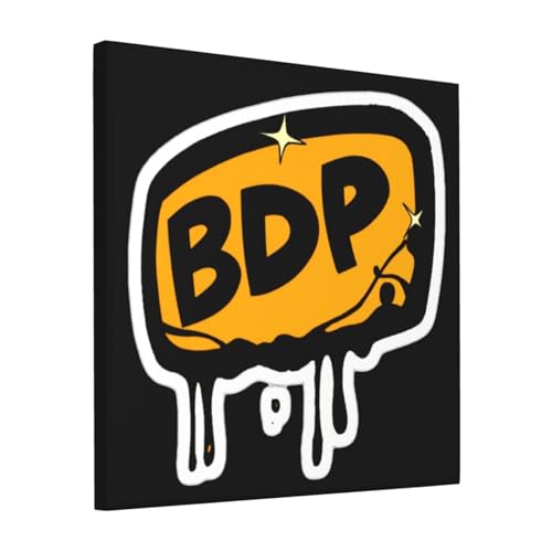 DanaMWatson Boogie Musics Down Productions Wall Art Canvas Painting Poster Decorations For Bedroom Living Room Bathroom Framed Ready To Hang 12 x 12 Inch