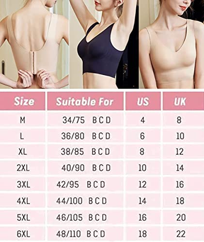 LJXWRF Filifit Full Uplift Seamless Bra, Sculpting Uplift Bra, Women Deep Cup Bra Hide Back Fat Bra with Shapewear (M, Black) - Image 3