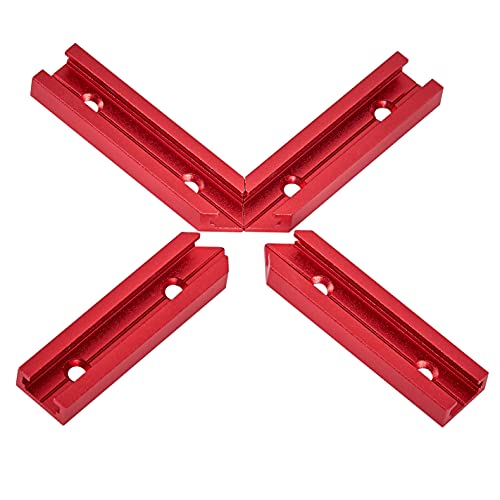 STRONGROWTH Aluminum T Track 3" Intersection Kit -Red Color-4PK by STRONGROWTH - Used condition - Image 4