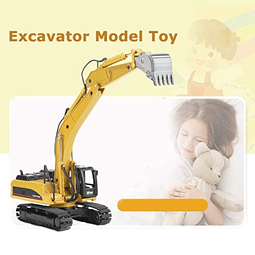 Excavatrice sur chenilles 1:50 de collection | Véhicule de construction durable alliage - 2