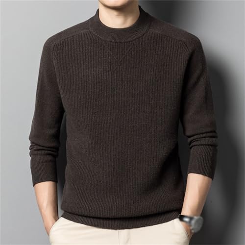 Half Turtleneck Bottom Sweater Warm Korean Sweater for Men Winter Men's Fall2
