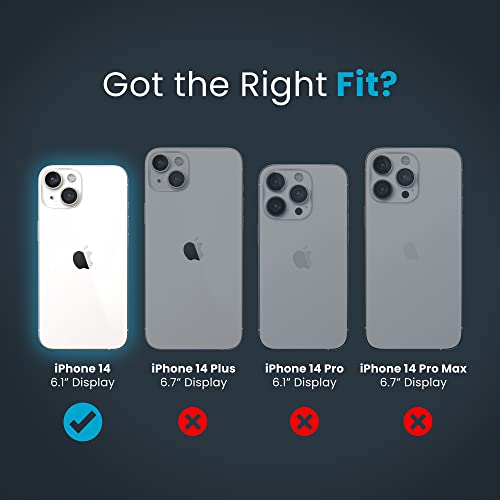 Image of Speck Clear iPhone 14 & iPhone 13 Case - Drop Protection, Scratch Resistant & Anti-Yellowing Dual Layer Case for iPhone 14 & iPhone 13 Case for 6.1 inch Model - GemShell