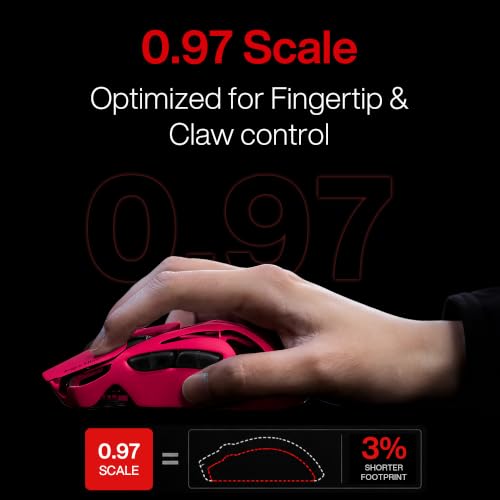 Image of Angry miao AM Infinity Mouse .97 Wireless Gaming Mouse 47g Ultra-Light PAW3950 Sensor, 8K Dual Polling Rate 30,000 DPI, Claw & Fingertip Grip Optimized, 1.2s Hot-Swap Fast Charge, Tri-Mode Mouse Pink